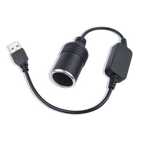 Amazon.com: IHOTDER 1.2Ft USB to Cigarette Lighter Adapter,12V ...