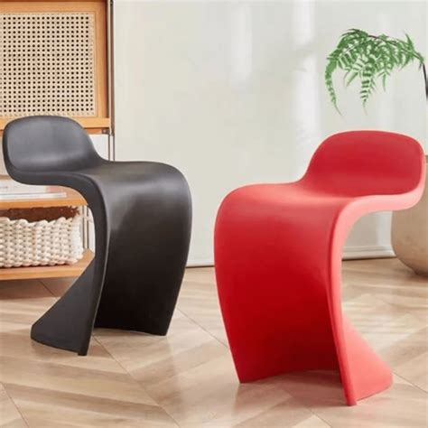 Lightweight Stackable Plastic Chair with Backrest