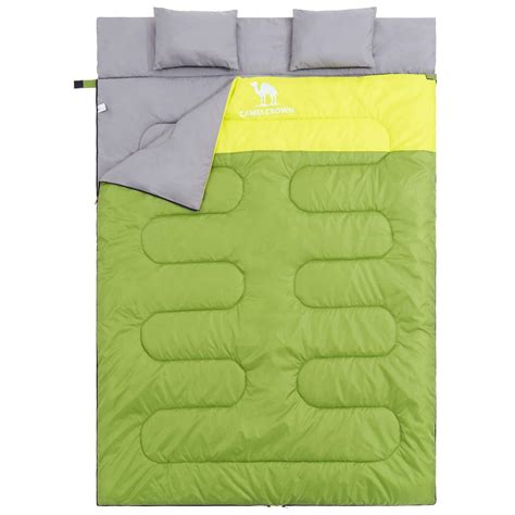 Buy CAMEL CROWN Double Sleeping Bag - 4 Seasons Warm Cold Weather ...