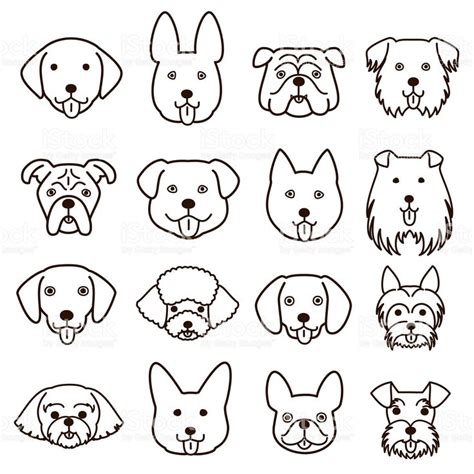 face dog drawing easy