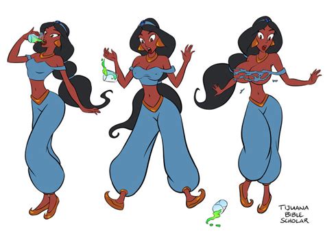 Princess Jasmine Inflation Sequence by TijuanaBibleScholar on DeviantArt