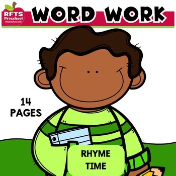 RHYME TIME WORD WORK by RFTS-Preschool | TPT