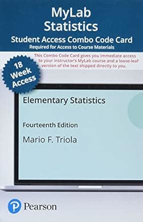 Mylab Statistics With Pearson Etext - Combo Access Card - for ...