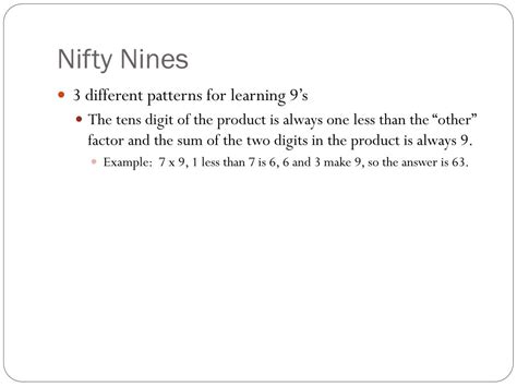 Image result for Nines Patterns Multiplication