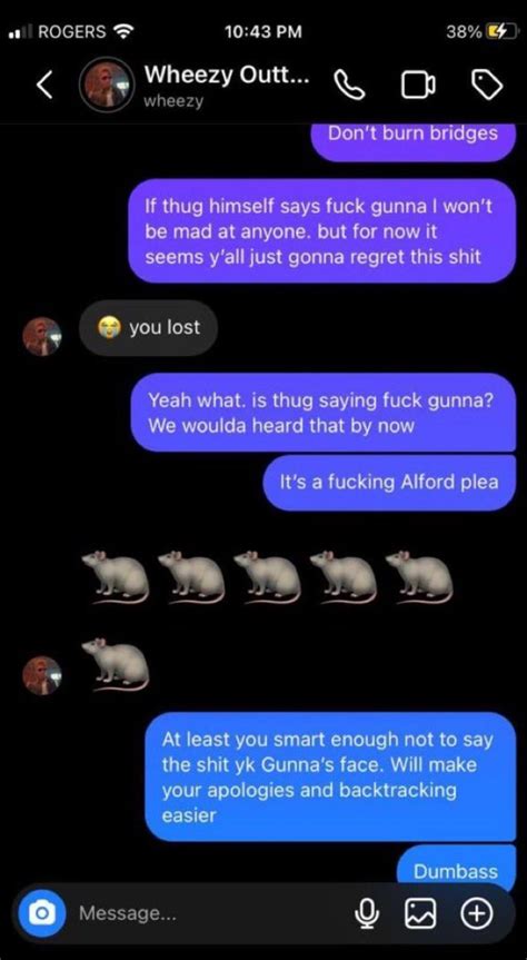 Wheezy is not working with Gunna anymore according to these leaked DMs. 💔 : r/Gunna