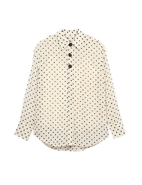 Buy Polka Dot Embellished Button Detail Shirt at Marks & Spencer