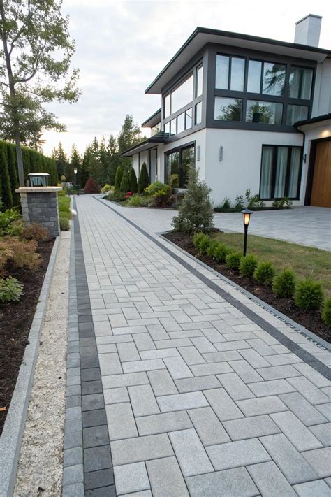 Stylish Designs for Paver Driveways - Light and Layer