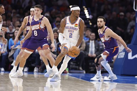 OKC Thunder vs Phoenix Suns Predicted Starting Lineups and Depth Chart ...