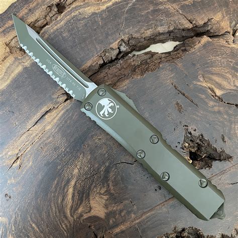 Microtech UTX-85 T/E Cerakote OD Green Full Serrated 233-3COD ...