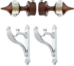 LEEZEN Architectural Hardware Silver, Brown Curtain Hooks, Curtain ...