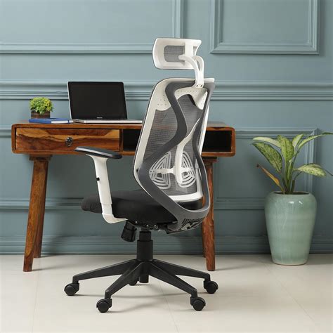 Lakdi The Furniture Co High Back Ergonomic Chair | Mesh Chair with ...