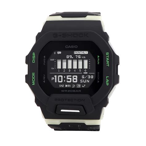 Casio G-Shock GBD-200LM-1DR Digital Dial Luminescent Camouflage Resin ...