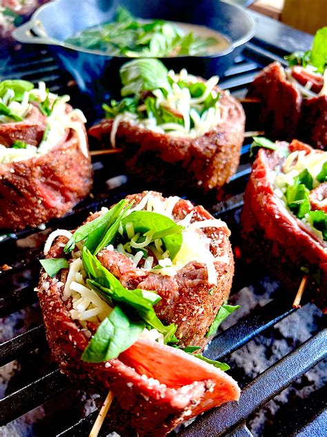 Grilled Skirt Steak Pinwheels with Cowboy Butter - BBQ Hill - BBQ ...