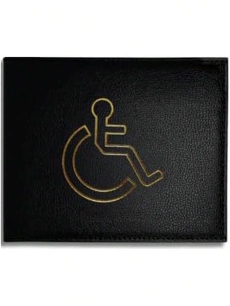 ARCUS PU Leather Disabled Blue Badge Wallet Holder - Hologram Security ...