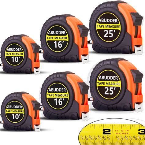Cinta métrica, paquete de 6 cintas métricas retráctiles a granel con ...