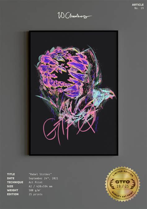GTFO - Collectable art print-"Rebel Striker", No 19 out of 25. – SHOP ...