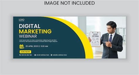 Webinar banner facebook cover template social media post | Premium Vector