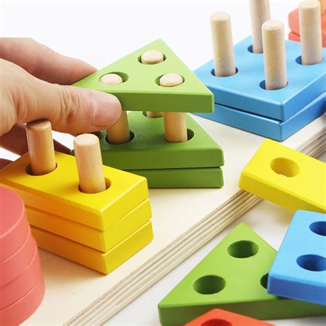 木制蒙氏早教类益智玩具 学习形状分类盒玩具 益智配对儿童玩具-阿里巴巴