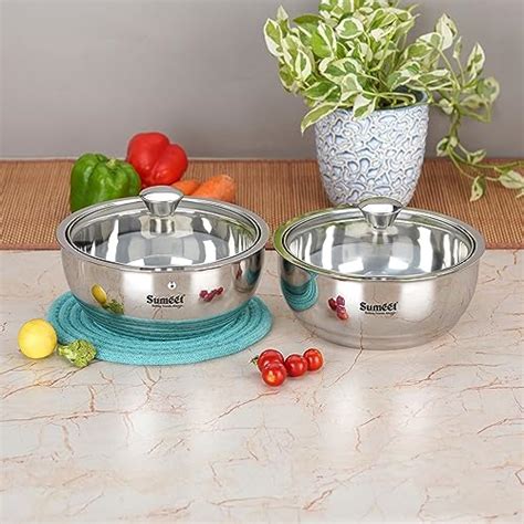 Sumeet Smart Serve Stainless Steel Double Wall Insulated Hot Sabji/Gra ...