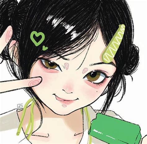 手绘女头 的图像结果