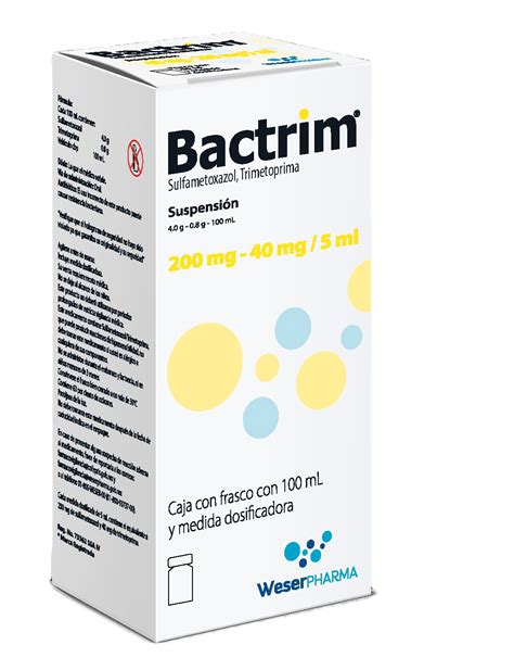 Bactrim Suspensión 200Mg/40Mg/5Ml 100Ml (Sulfametoxazol/Trimetoprima)