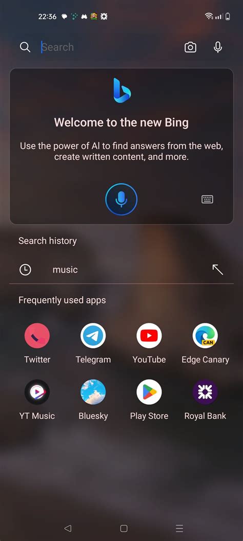 Microsoft Launcher accoglie Bing AI con l'ultimo aggiornamento beta