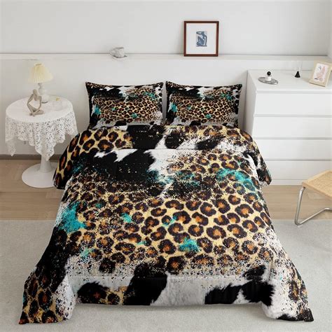 Amazon.com: Leopard Print Kids Comforter Set King Size,Boys Girls ...