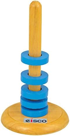 EISCO - Floating Ring Magnets with Wooden Base, Set of 5 Ceramic ...