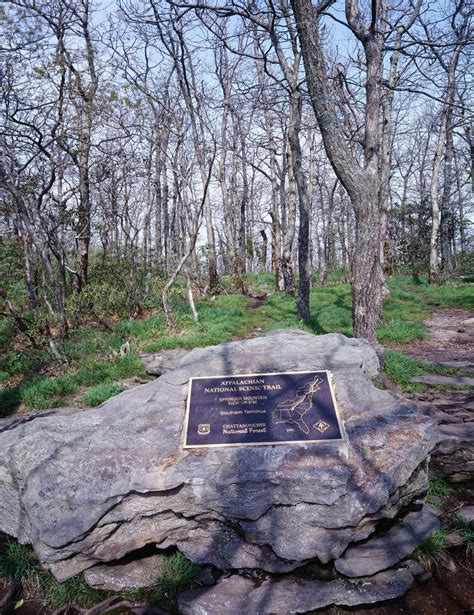 Springer Mountain, Georgia, the beginning of the Appalachian Trail ...