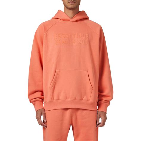 Fear of God Essentials Hoodie Coral (FW22) – STEALPLUG KL