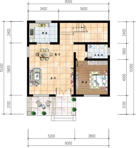 长方形三居厨房设计图 – 设计本装修效果图