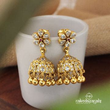 Silver Gold Plated Earrings – Page 3 – Nakoda Payals