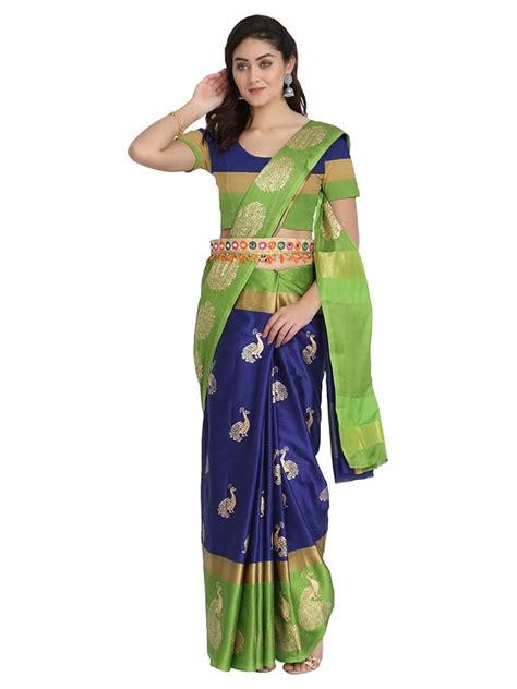Buy Leriya Fashion Women's Soft Cotton Silk Foli Work (jari Work) Saree ...