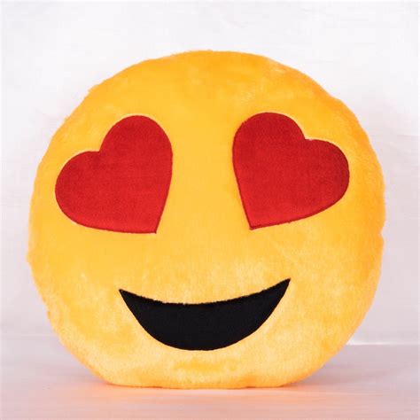 Heart Eye, in Love Emoji Cushion by Gudiya Ghar : Amazon.in: Toys & Games
