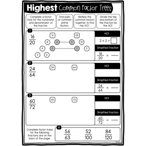 Image result for Math Factor Trees Worksheet