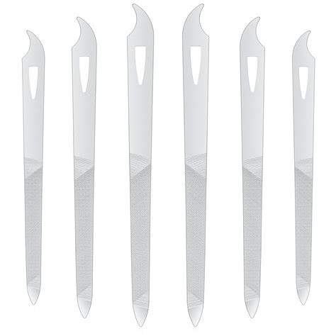 Amazon.com : 6 Pieces Stainless Steel Nail File Metal Diamond Nail ...