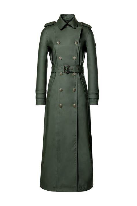 Full Length Kendal Waterproof Trench Coat (Evergreen) – Holland Cooper