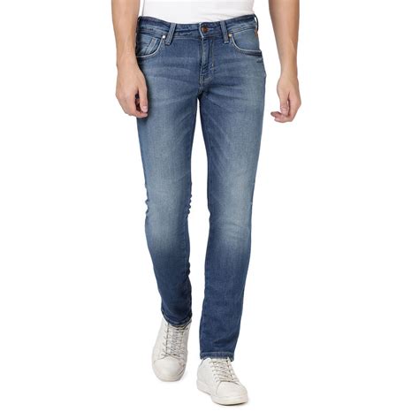 Buy Wrangler Men Skanders Indigo Worn Slim Fit Jeans Online