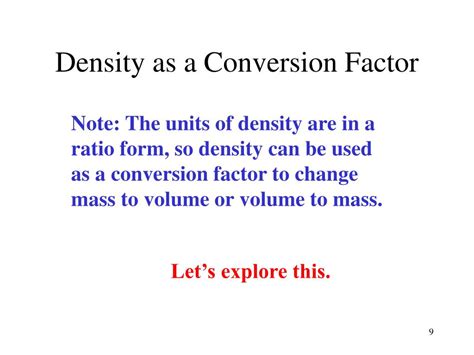 Image result for Density Conversion