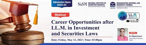 Career Opportunities after LL.M. in Investment and Securities Laws ...