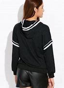 Image result for Black Hoodie with White Strings