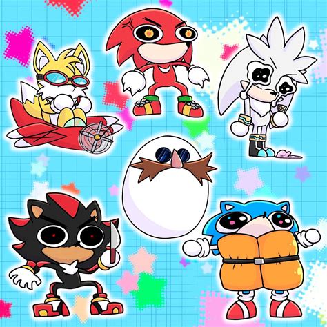 Derp sonic the hedgehog stickers etsy – Artofit