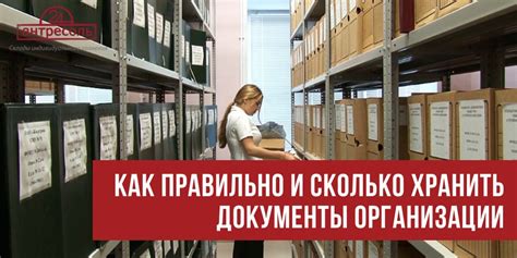 Как и сколько хранить кадровые документы в организации