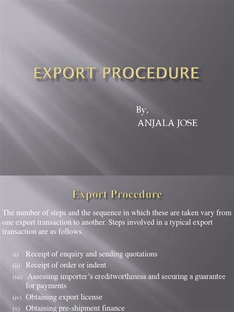 Export Shipment Process 的图像结果