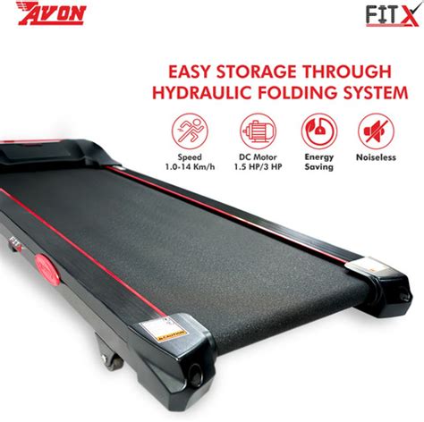 AVON Fitx, Motorized Treadmill, 3 HP Peak Multi with Power Incline ...