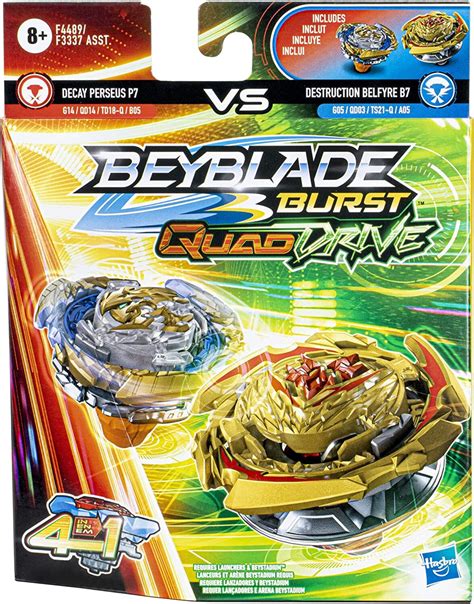 Toupies Beyblade Burst Quad Drive - Decay Perseus P7 VS Destruction ...