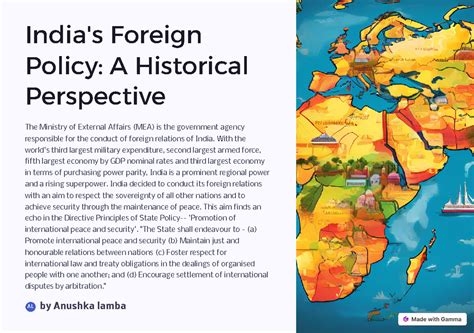India's Foreign Policy: Historical Insights and Non-Alignment Strategy ...