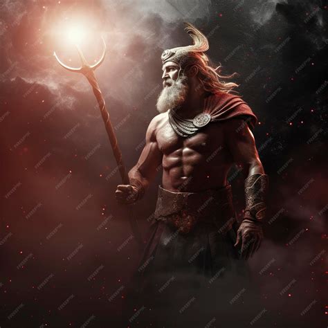Premium AI Image | Mythological Greek god of darkness Erebus surrounded ...