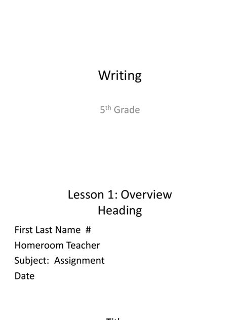 Image result for Writing Guide PowerPoint