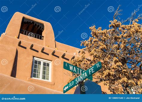Street Sign for the Historic Old Santa Fe Trail in Santa Fe, New Mexico ...